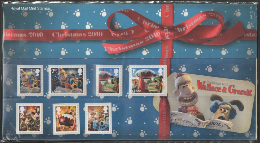 (image for) 2010 Christmas with Wallace & Gromit Presentation Pack 448